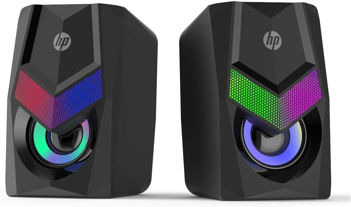 רמקולים גיימינג למחשב עם תאורת RGB אחורית HP DHE-6000