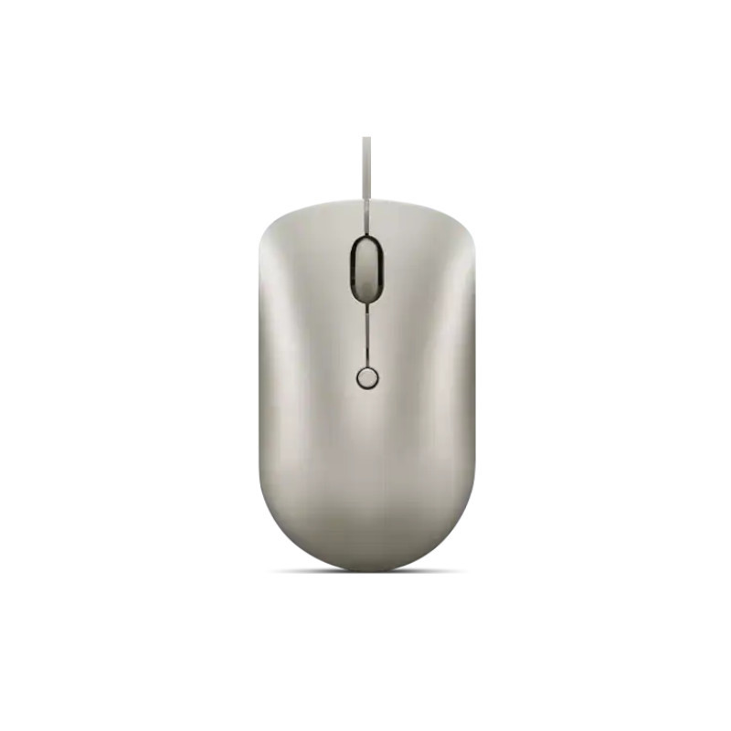 Lenovo 540 USB-C Wired Compact Mouse Sand מבט צד