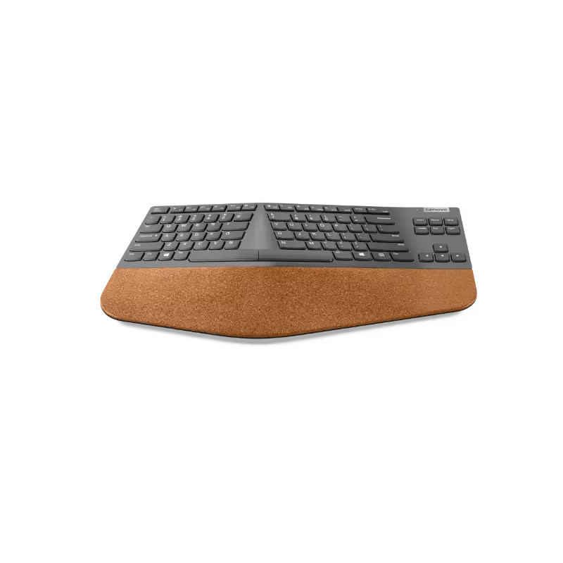 Lenovo Go Wireless Split Keyboard Storm Grey מבט צד