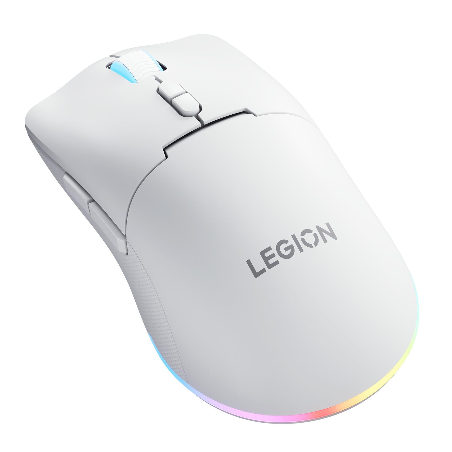 Lenovo Legion M220 Wireless RGB Gaming Mouse Glacier White מבט צד