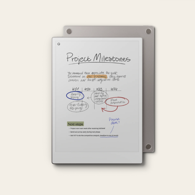 ערכת כתיבה דיגיטלית reMarkable Paper Pro – אפור